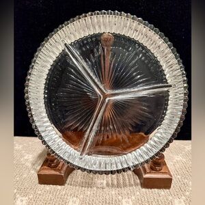 Mikasa Diamond Fire Hostess 3 part serving Bowl